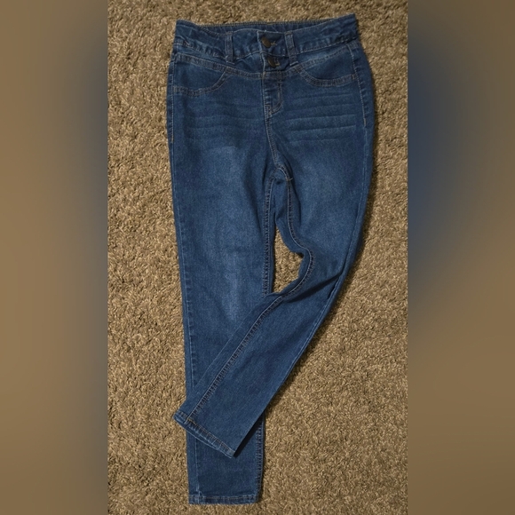 Girls Size 8 Classic Blue Denim Jeans Set Of 3 - Picture 5 of 12